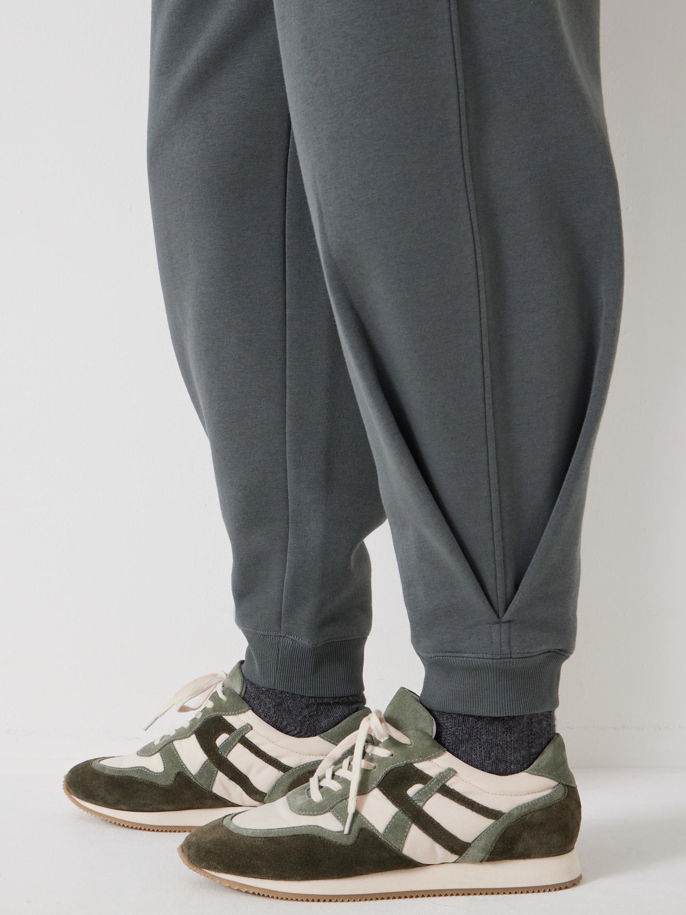 Product image 5 of 5, which shows HUSH Pleat Detail Joggers, Sage Green, L