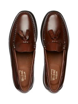 G.H.BASS Weejuns Larkin Leather Tassel Loafers, Brown - view 2, Brown