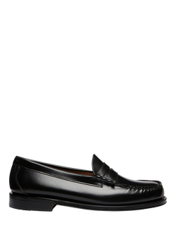 G.H.BASS Larson Leather Penny Loafers, Black, Black