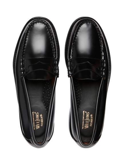 G.H.BASS Larson Leather Penny Loafers, Black - view 2, Black