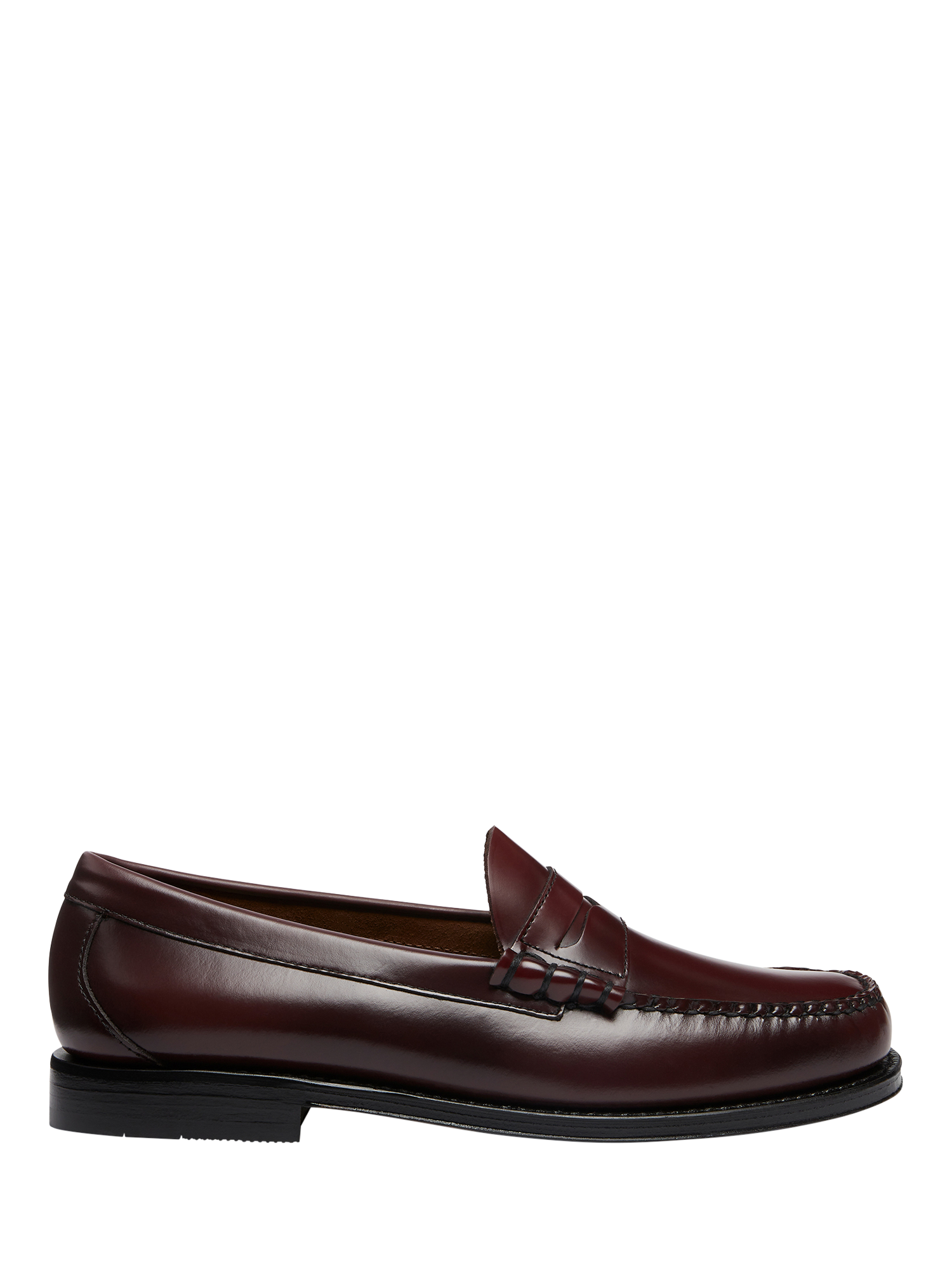Product image 1 of 6, which shows G.H.BASS Larson Leather Penny Loafers, Wine, 7