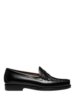 G.H.BASS Larson Easy Weejuns Leather Penny Loafers, Black, Black