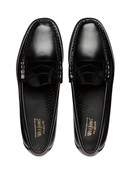 G.H.BASS Larson Easy Weejuns Leather Penny Loafers, Black - view 2, Black