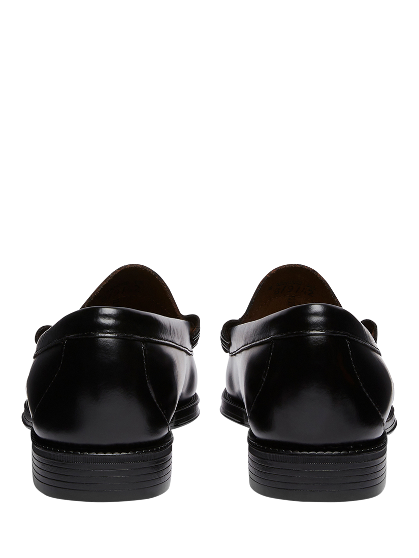 Product image 6 of 6, which shows G.H.BASS Larson Easy Weejuns Leather Penny Loafers, Black, 7