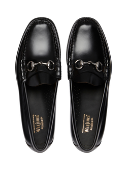 G.H.BASS Lincoln Easy Weejuns Leather Loafers, Black - view 2, Black