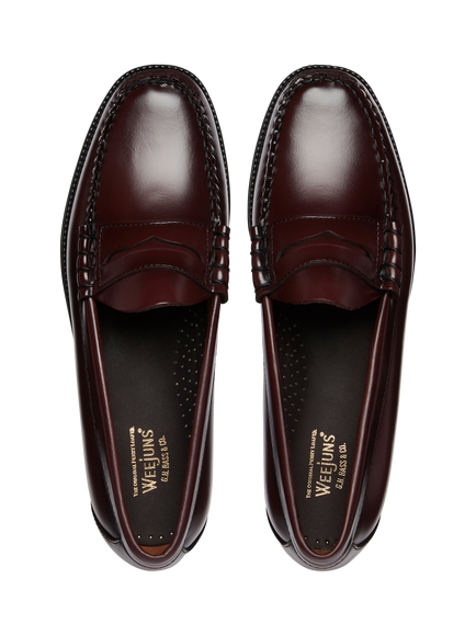 G.H.BASS Larson Easy Weejuns Leather Penny Loafers, Wine - view 2, Wine