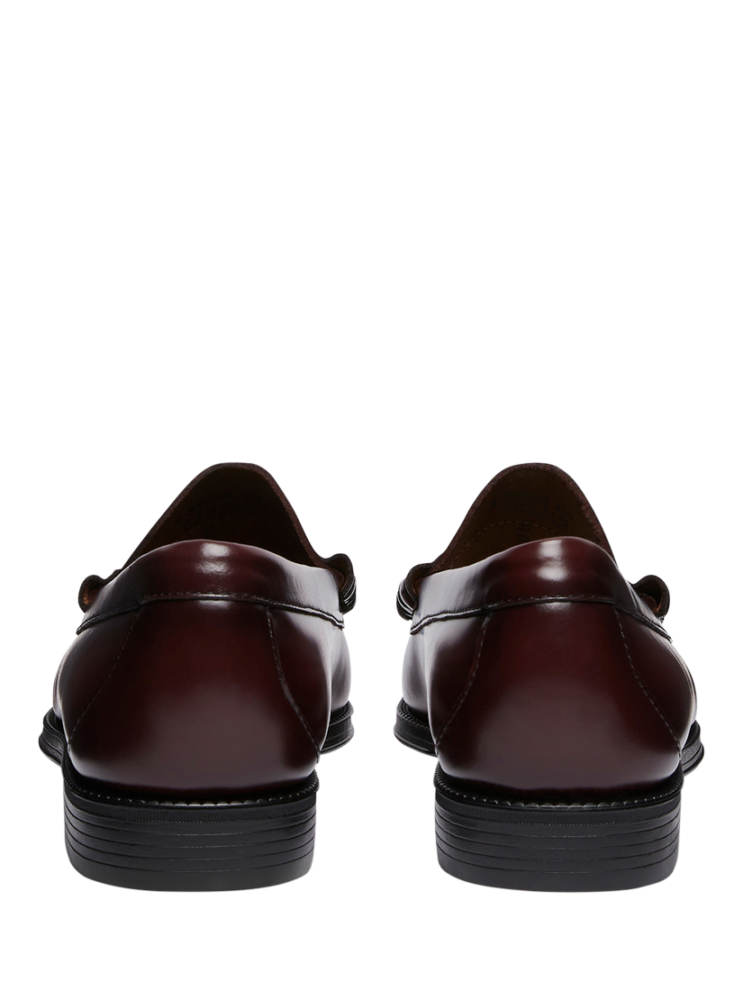 Product image 6 of 6, which shows G.H.BASS Larson Easy Weejuns Leather Penny Loafers, Wine, 8
