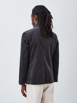 John Lewis Jumbo Corduroy Relaxed Fit Jacket, Charcoal - view 2, Charcoal