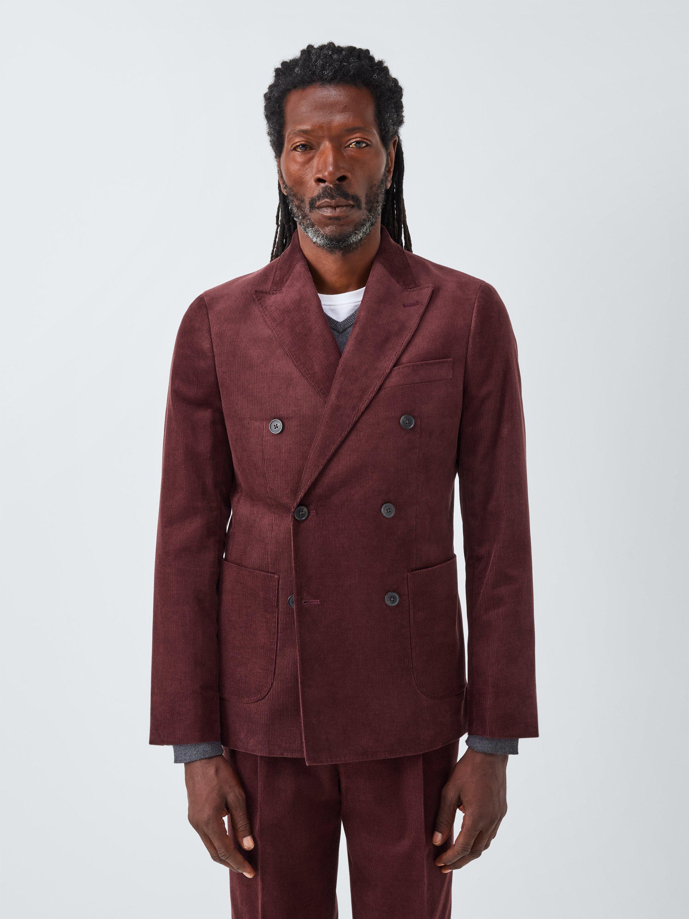 MIX WALE CORDUROY DOUBLE-BREASTED BLAZER MIX WALE CORDUROY DOUBLE