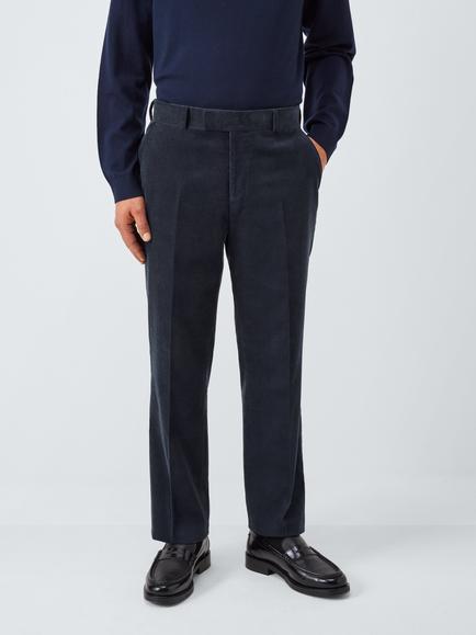 John Lewis Regular Fit Corduroy Trousers, Navy