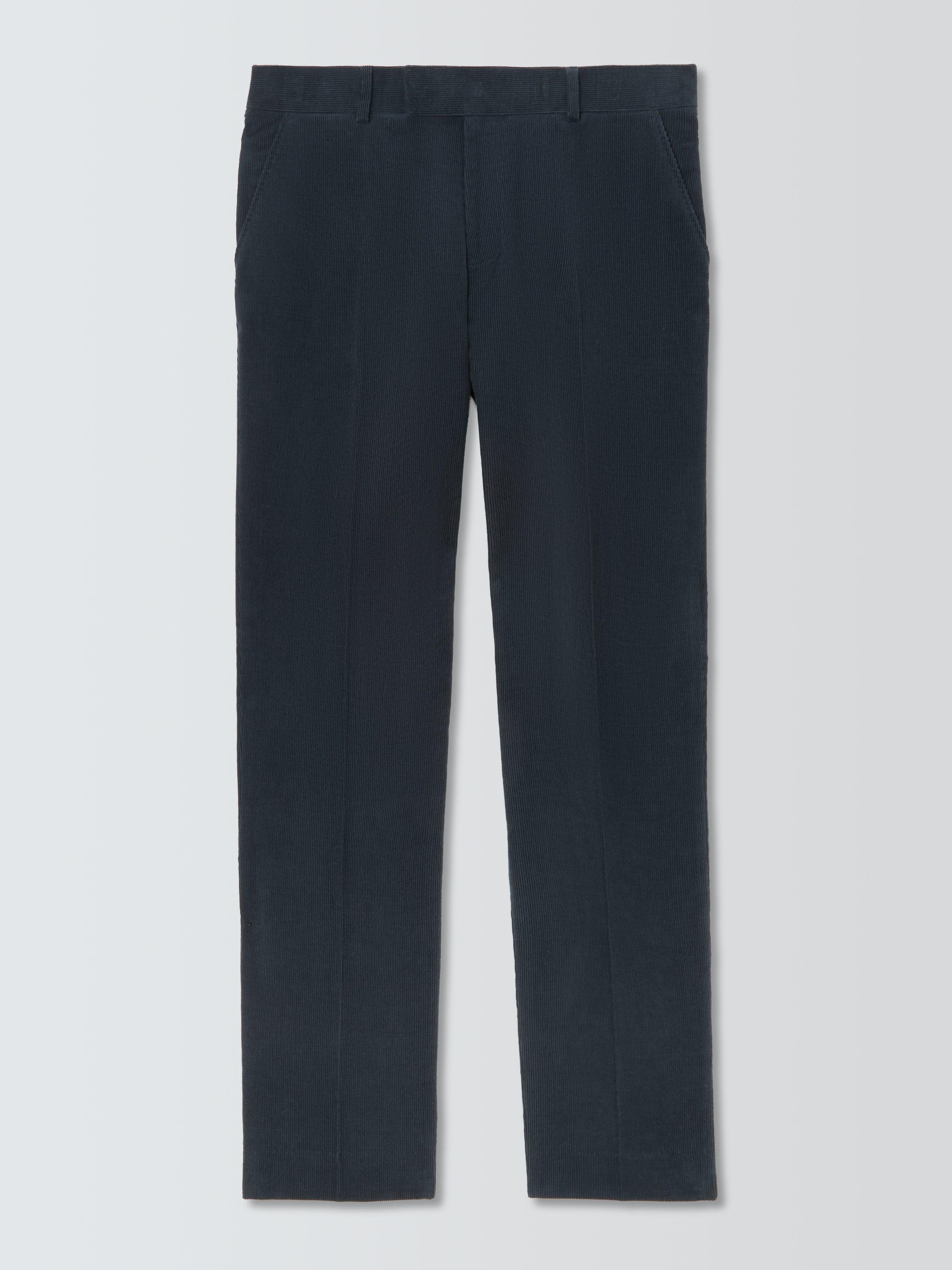 Product image 4 of 7, which shows John Lewis Regular Fit Corduroy Trousers, Navy, 36R