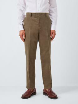 John Lewis Regular Fit Corduroy Trousers, Olive
