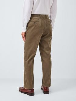 John Lewis Regular Fit Corduroy Trousers - view 2, Olive