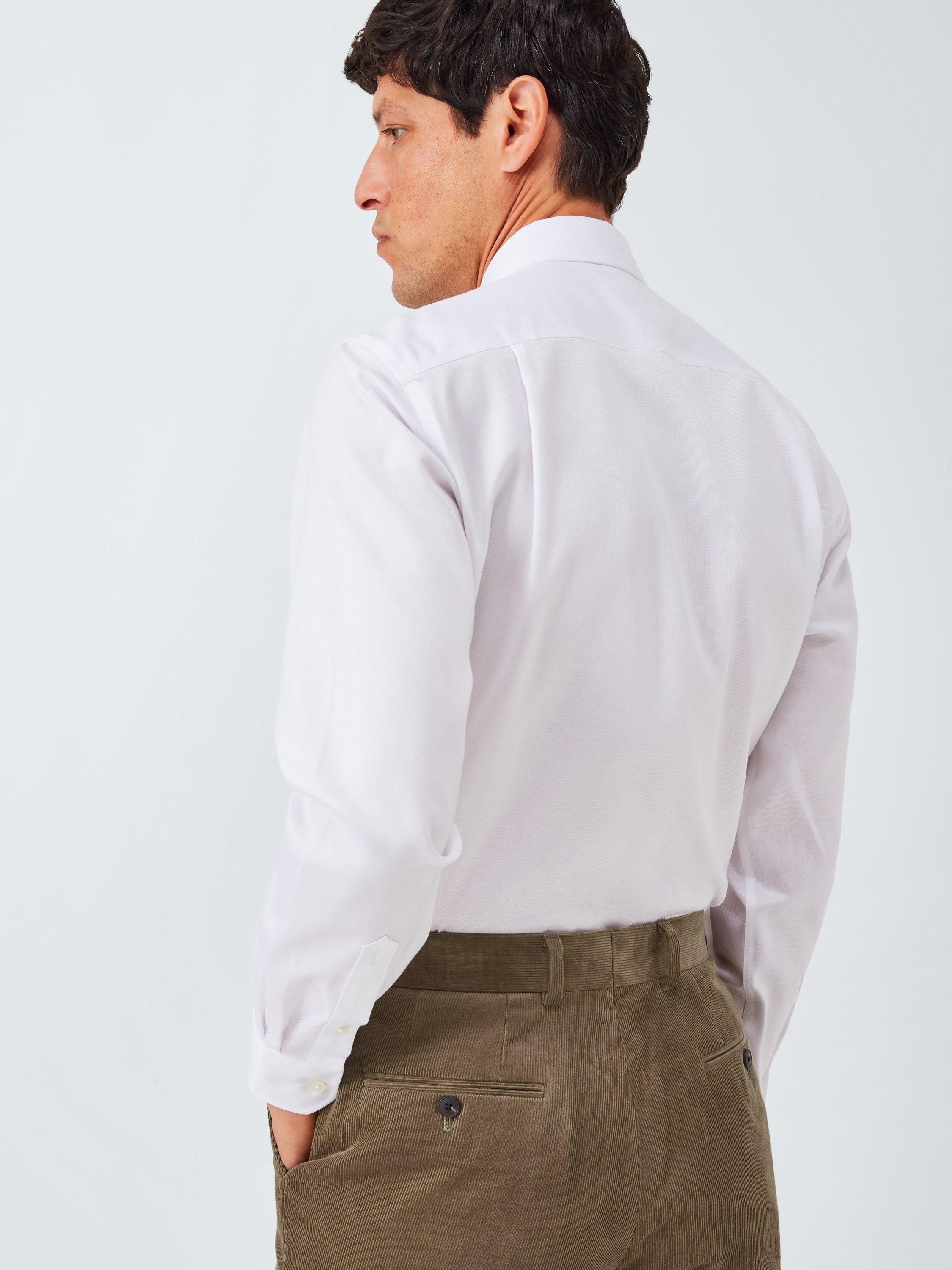 Product image 6 of 7, which shows John Lewis Regular Fit Corduroy Trousers, Olive, 32R
