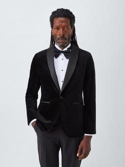 John Lewis Velvet Dinner Jacket, Black