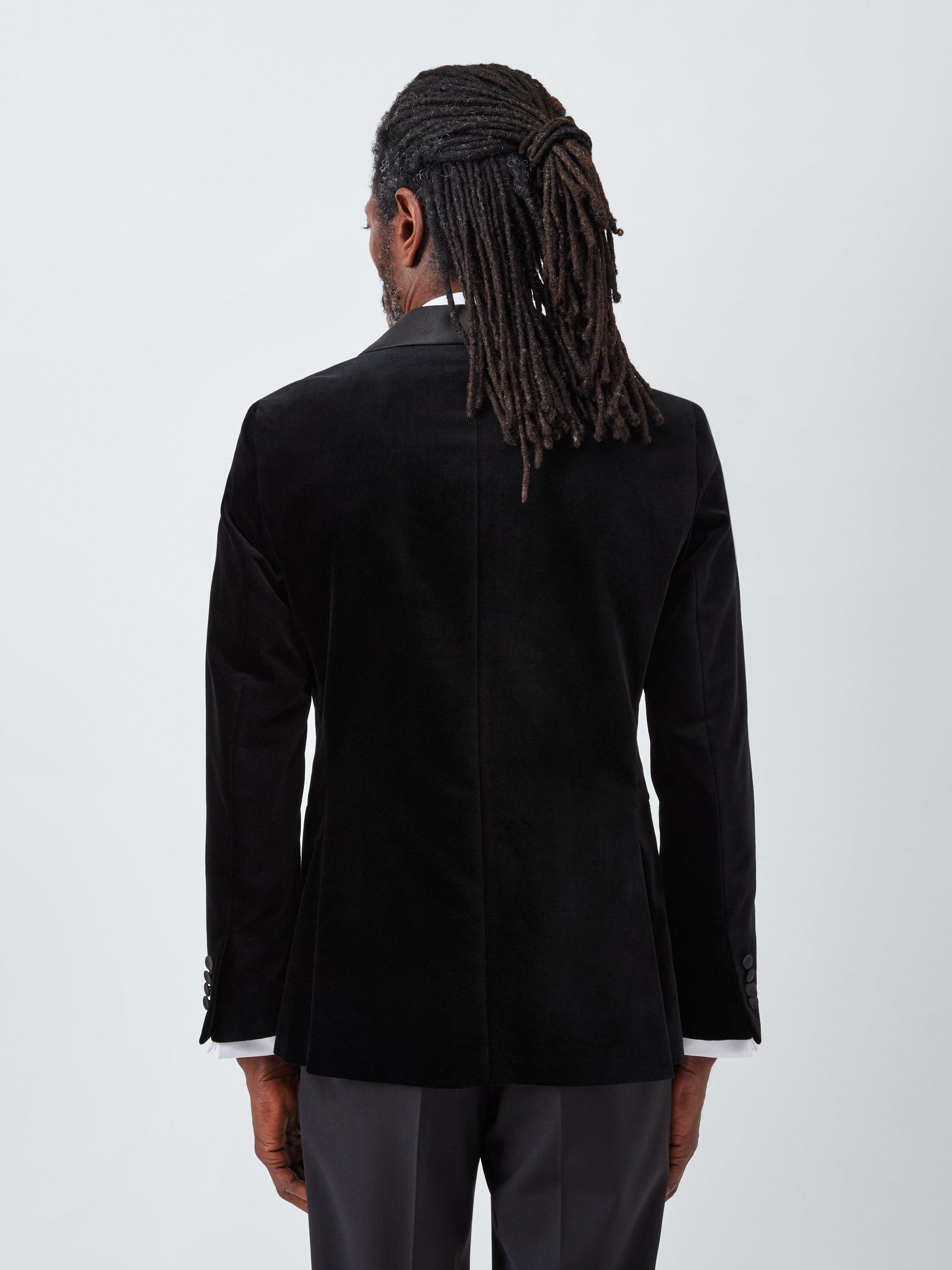 Product image 2 of 7, which shows John Lewis Velvet Dinner Jacket, Black, 40R