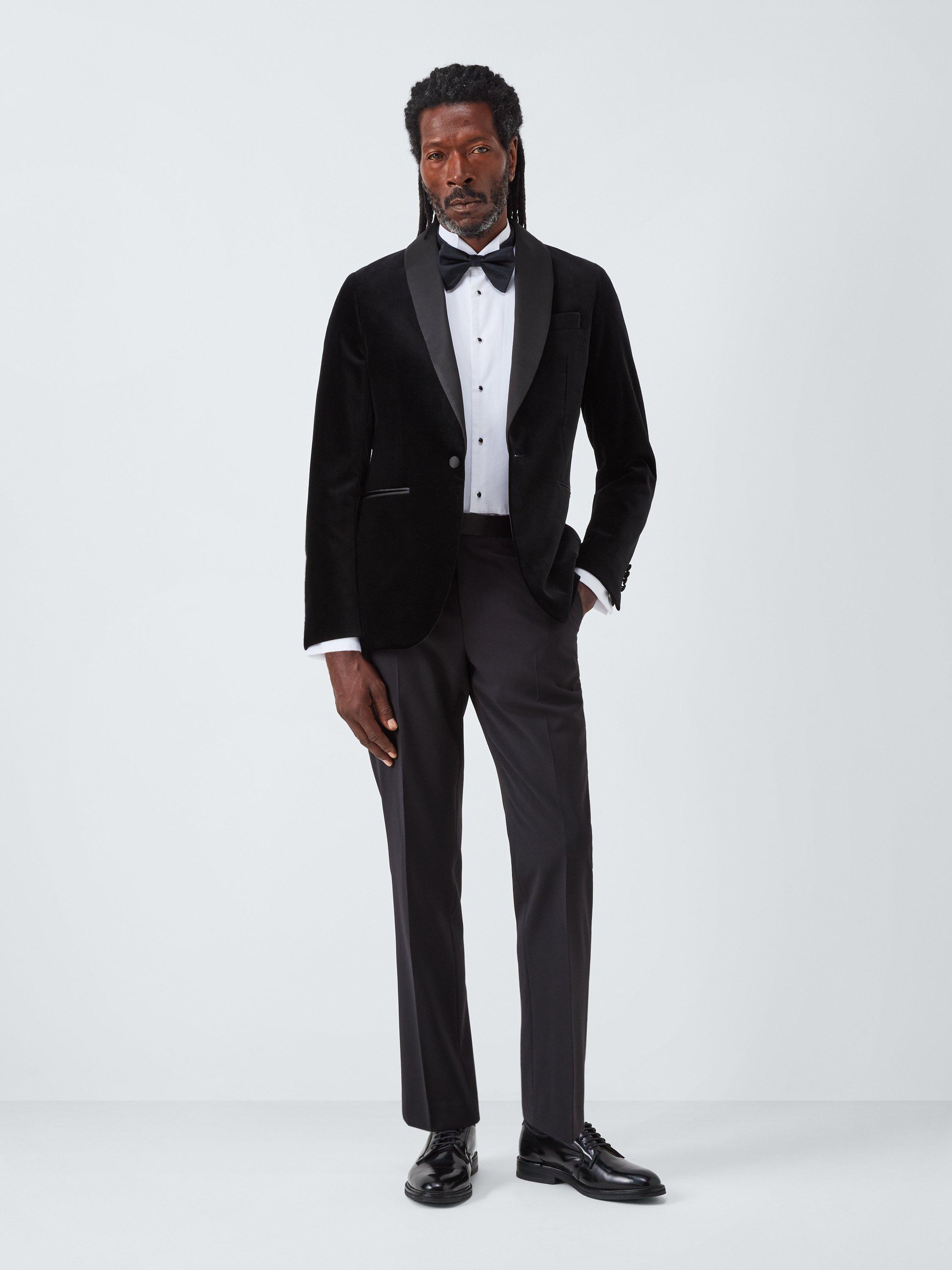 Product image 3 of 7, which shows John Lewis Velvet Dinner Jacket, Black, 40R