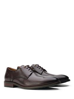 Simon Carter Stegosaurus Classic Derby Lace-Up Shoes, Brown - view 2, Brown