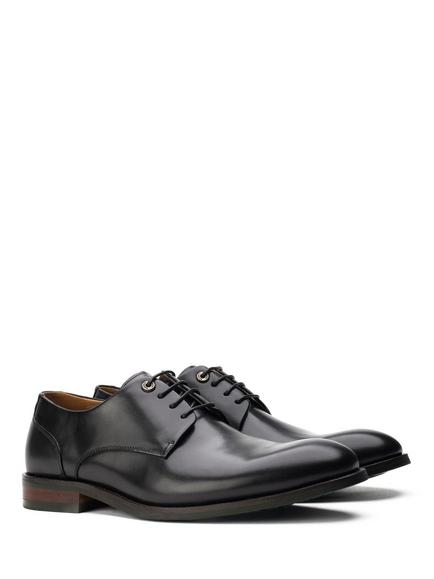 Simon Carter Stegosaurus Classic Derby Lace-Up Shoes, Tan - view 2, Black