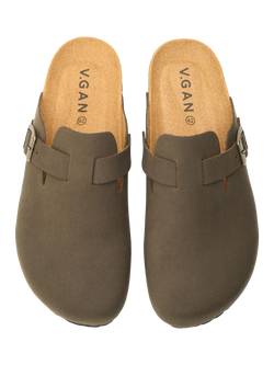 V.GAN Vegan Taro Footbed Mules - view 2, Olive