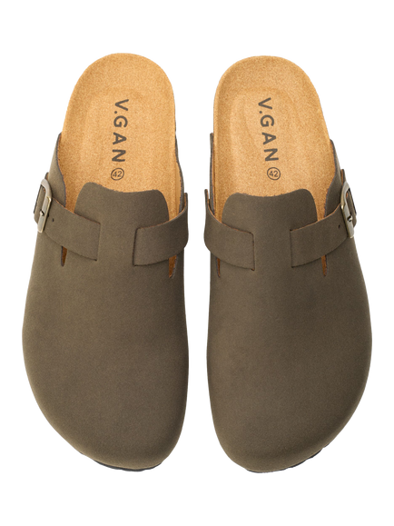 V.GAN Vegan Taro Footbed Mules - view 2, Olive