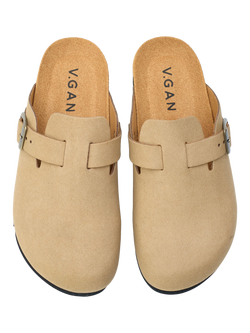 V.GAN Vegan Taro Footbed Mules - view 2, Taupe