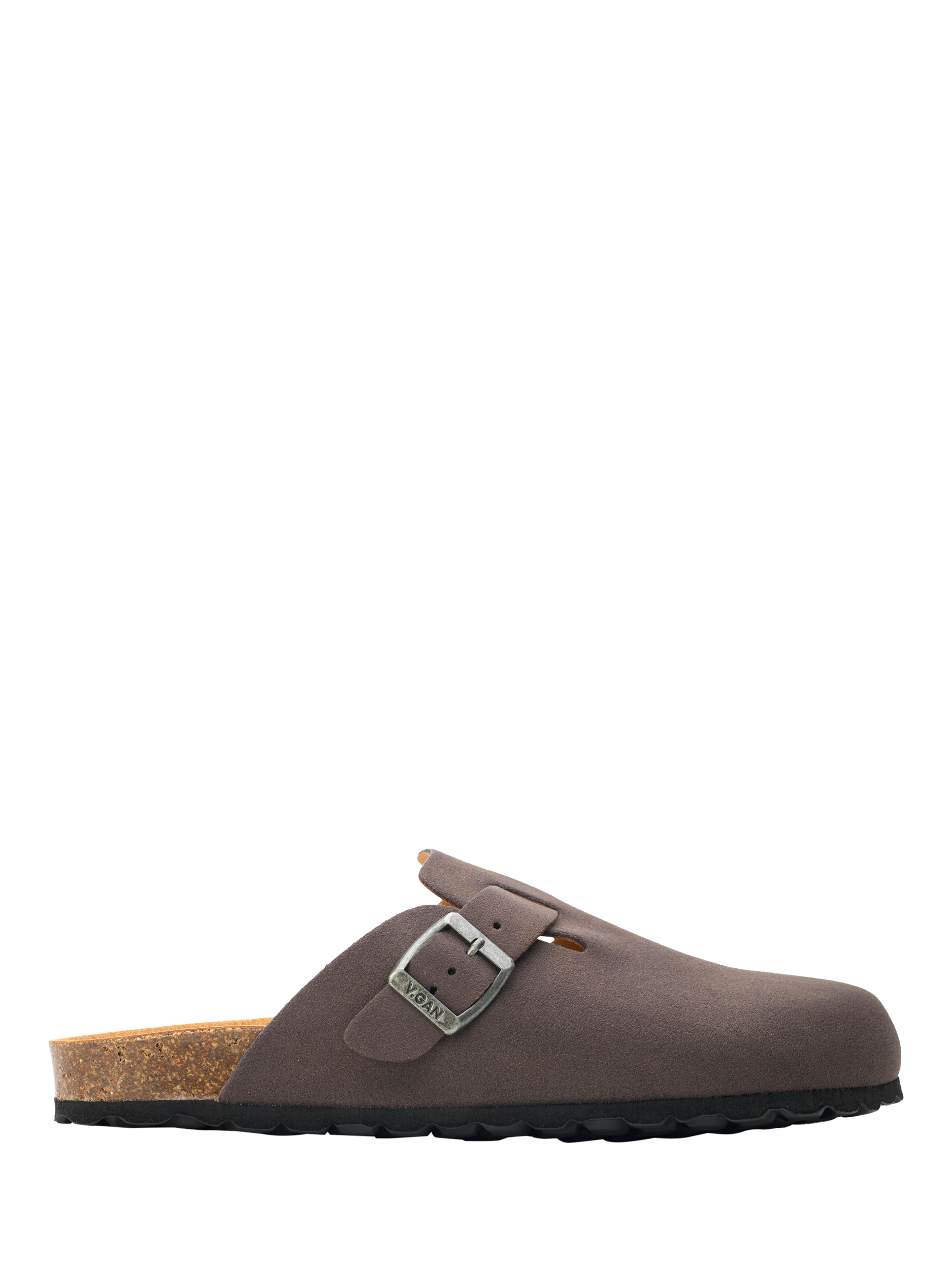 Product image 1 of 3, which shows V.GAN Vegan Taro Footbed Mules, Grey, 6
