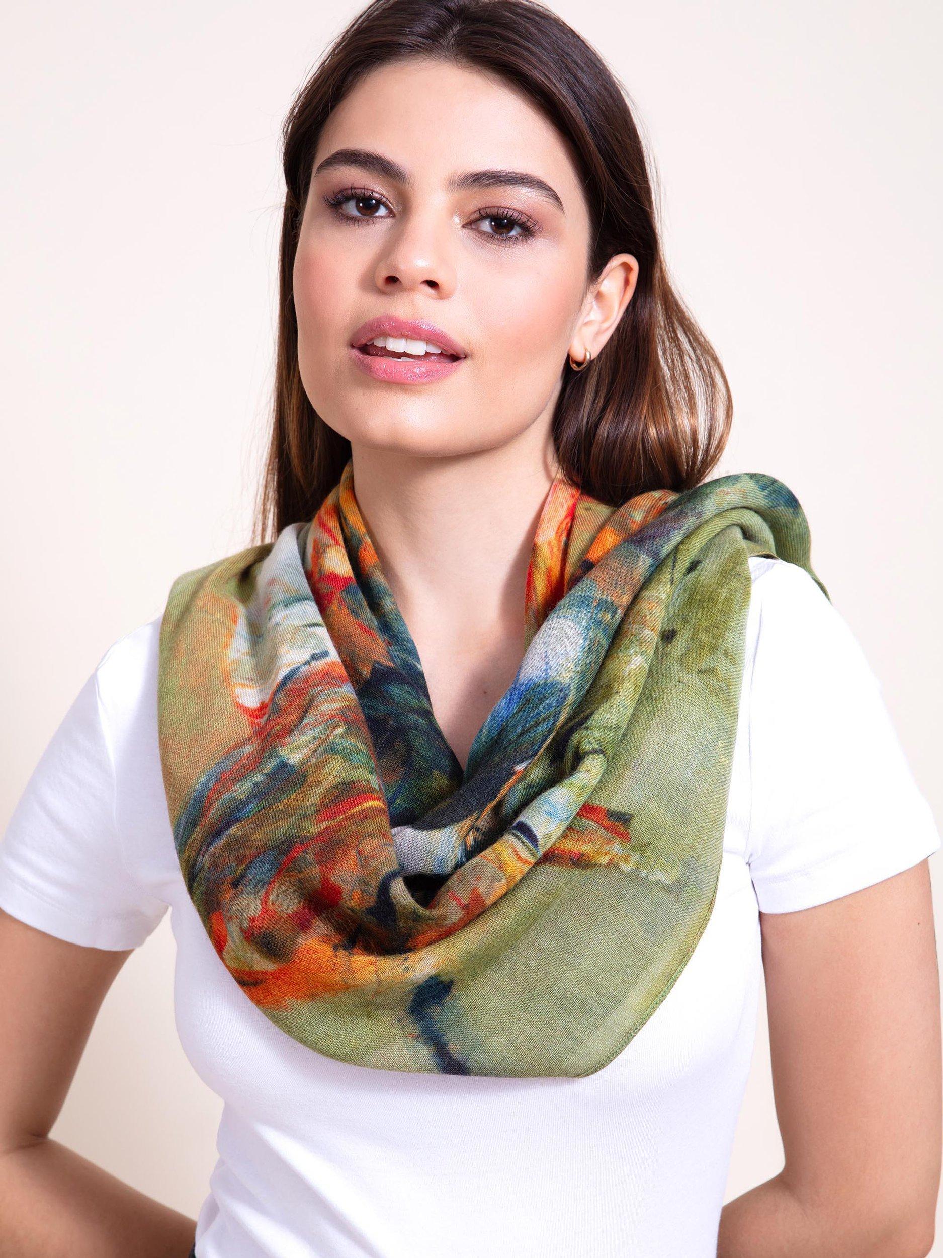 Product image 1 of 8, which shows Alie Street Amara Paradise Wool Rich Scarf, Multi
