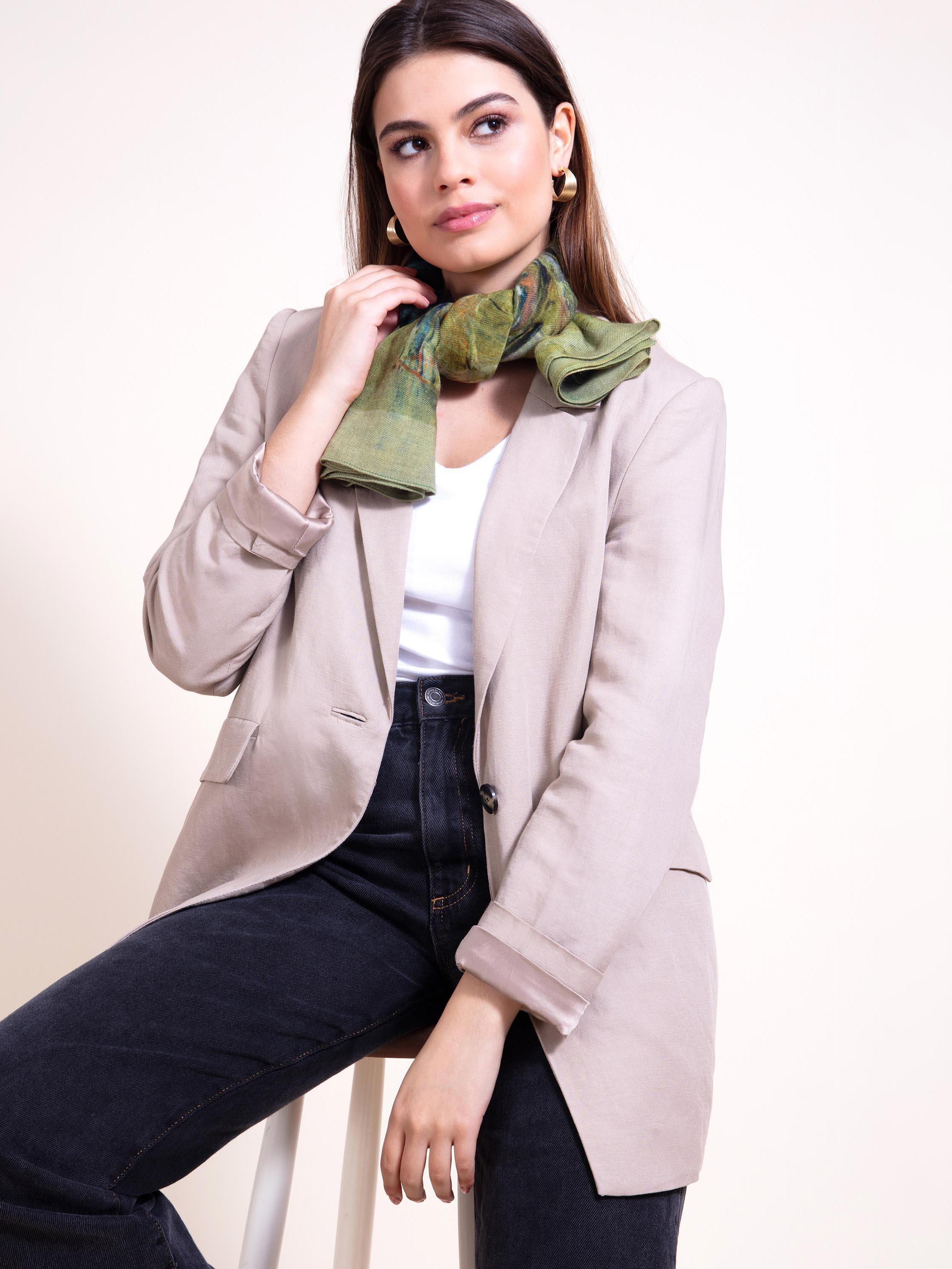 Product image 7 of 8, which shows Alie Street Amara Paradise Wool Rich Scarf, Multi