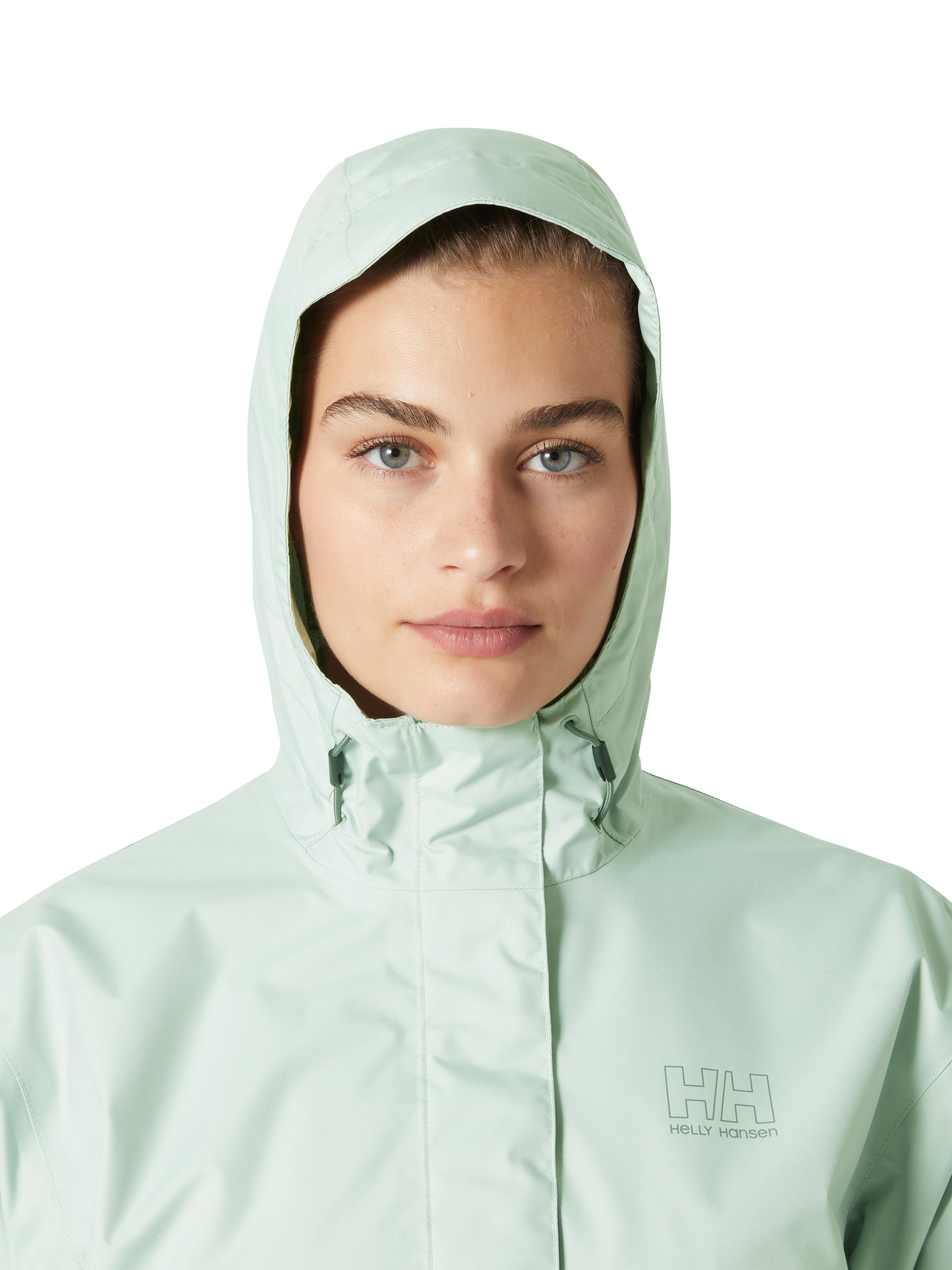 Product image 3 of 4, which shows Helly Hansen Women's Seven J Jacket, Green Mist, XS