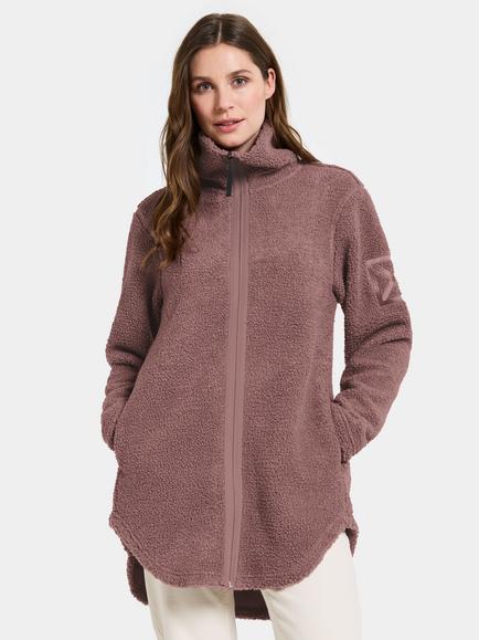 Didriksons Umi Pile Fleece Jacket, Faded Wine