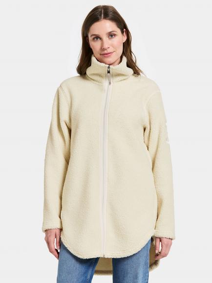 Didriksons Umi Pile Fleece Jacket, White Foam