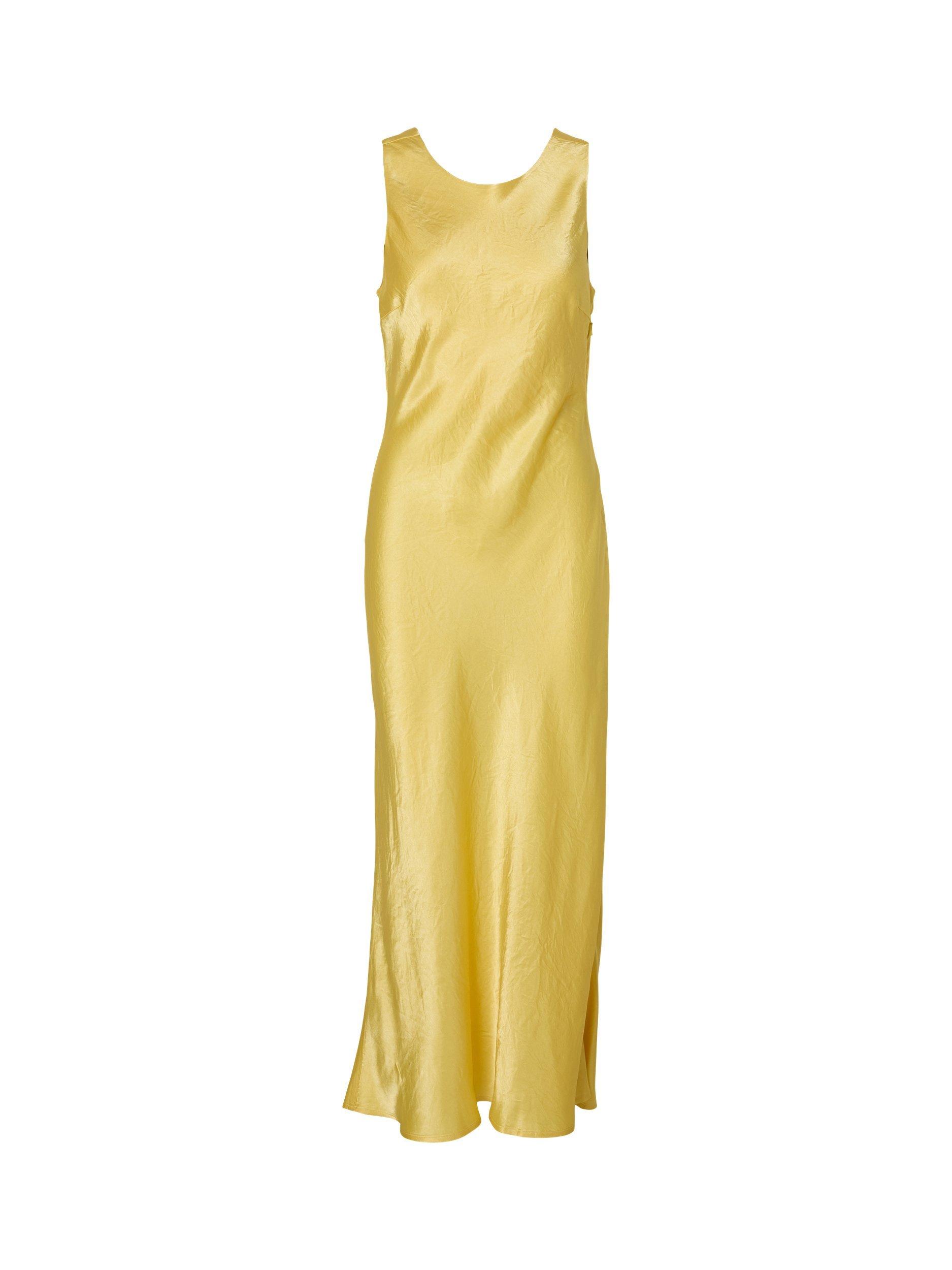 Product image 6 of 6, which shows Selected Selene Satin Cowl Back Maxi Slip Dress, Sundress, 36