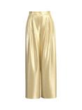 Selected Selene Metallic High Waisted Wide Leg Trousers, Sundress
