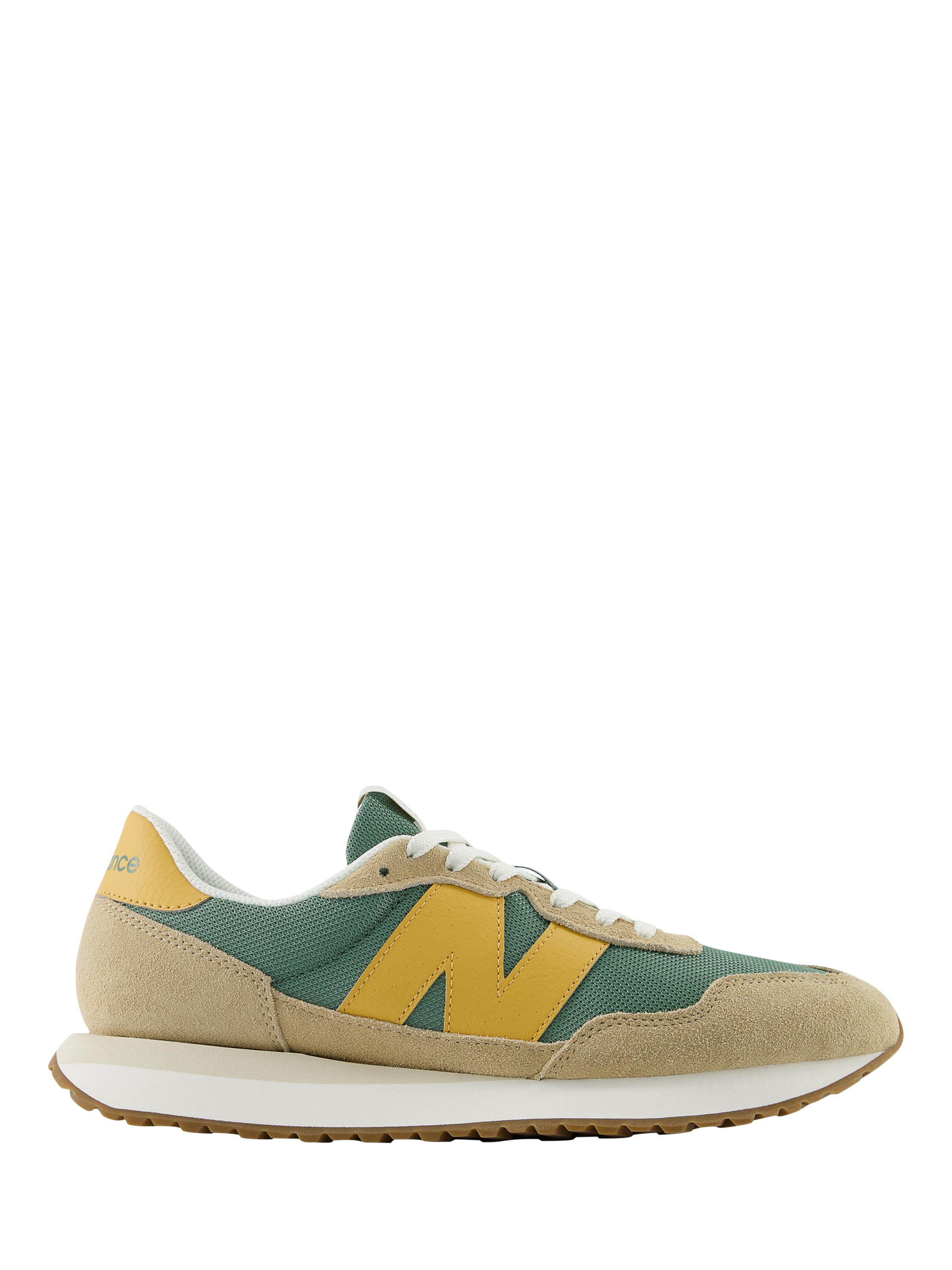Product image 1 of 7, which shows New Balance Men's 237 Logo Suede Trainers, Dark Juniper, 7
