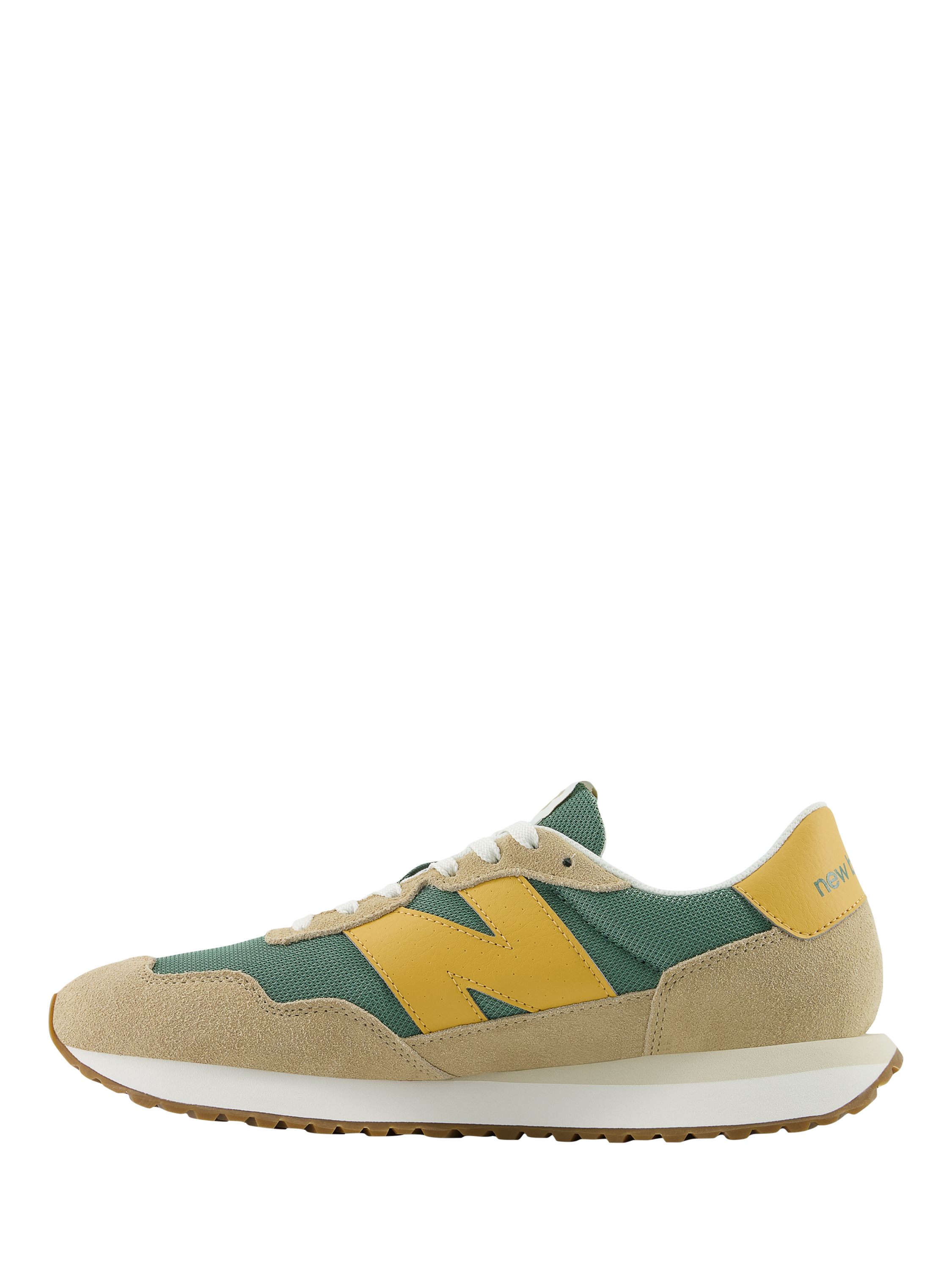 Product image 2 of 7, which shows New Balance Men's 237 Logo Suede Trainers, Dark Juniper, 7