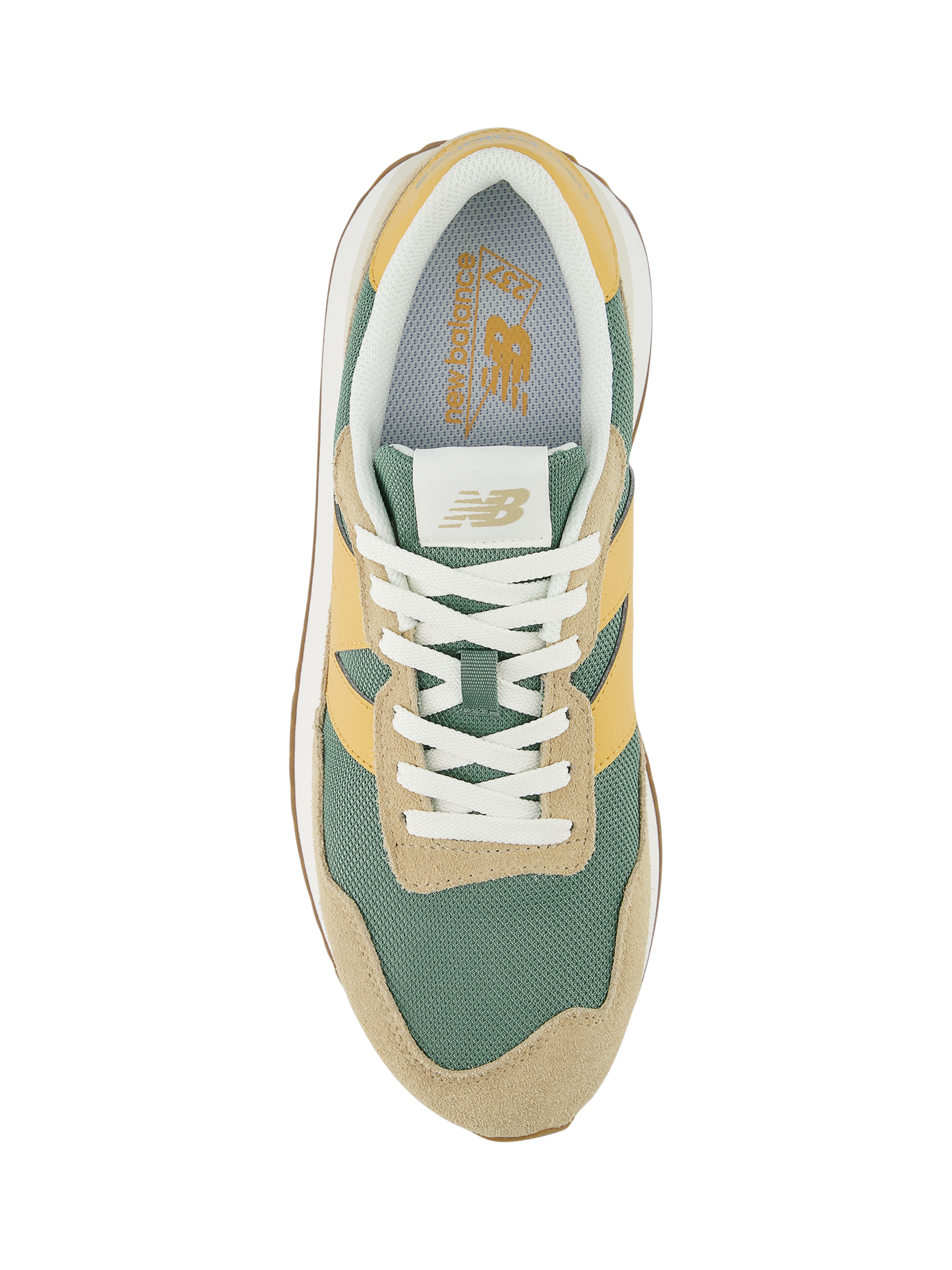 Product image 3 of 7, which shows New Balance Men's 237 Logo Suede Trainers, Dark Juniper, 7