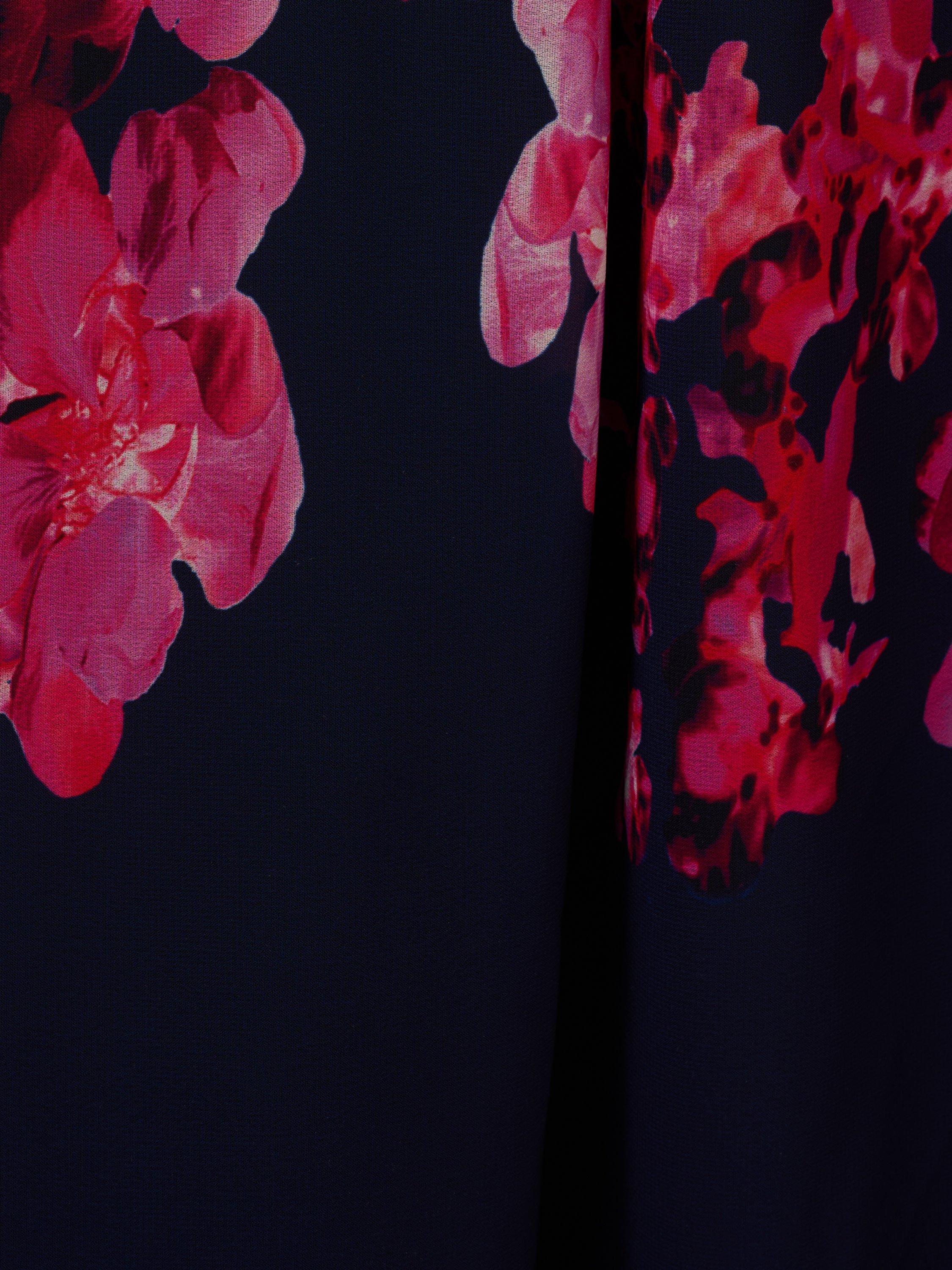 Product image 7 of 7, which shows Adrianna Papell Floral Twist Dress, Navy/Multi, 8