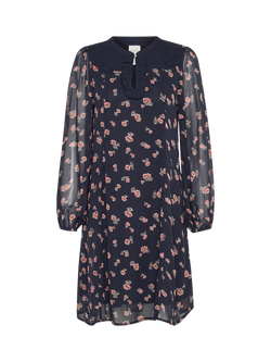 Part Two Piyanna Floral Dress, Dark Navy, Dark Navy