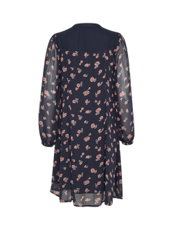 Part Two Piyanna Floral Dress, Dark Navy - view 2, Dark Navy