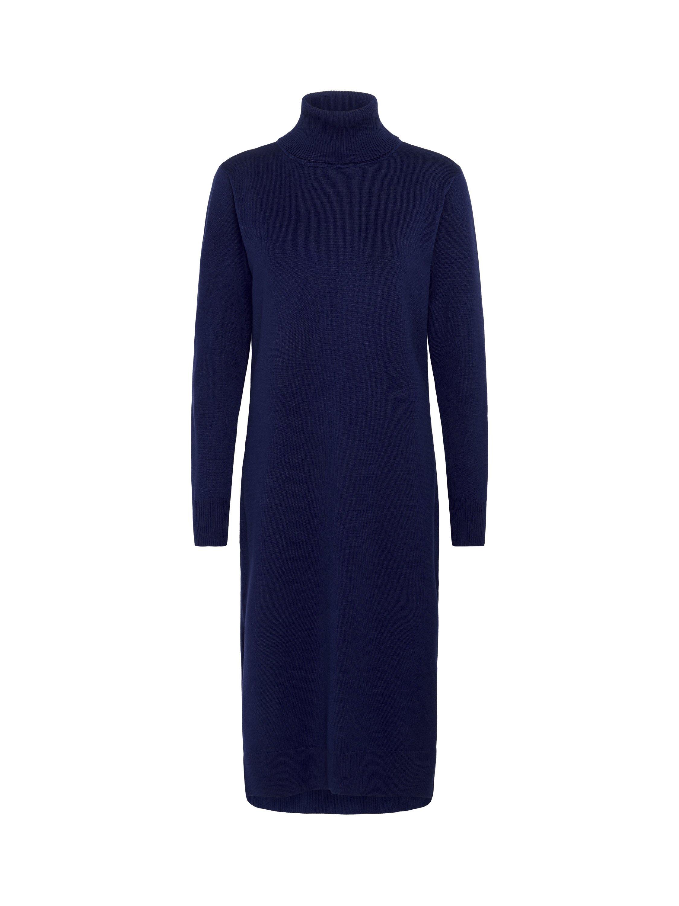 Product image 4 of 5, which shows Saint Tropez Mila Roll Neck Midi Jumper Dress, Midnight Sail, S