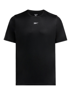 Reebok Men's Speedwick Short Sleeve Running T-Shirt, Black, Black