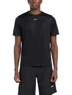 Reebok Men's Speedwick Short Sleeve Running T-Shirt, Black - view 2, Black