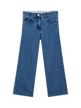Stella McCartney Kids Kids' Cotton Denim Trousers, Blue Denim