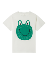 Stella McCartney Kids Kids' Cotton Jersey Frog T-Shirt, White
