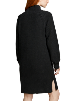 SISLEY Contrast Stripe Jumper Dress - view 2, Black/White