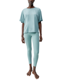 Born Living Yoga Loose Fit Short Sleeve T-Shirt, Grey Mist, Grey Mist