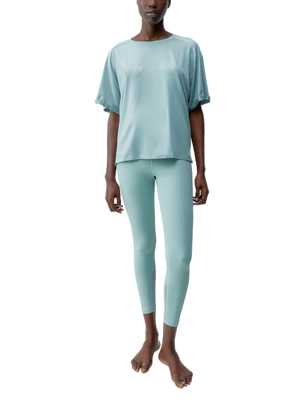 Born Living Yoga Loose Fit Short Sleeve T-Shirt, Grey Mist, Grey Mist