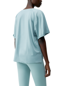 Born Living Yoga Loose Fit Short Sleeve T-Shirt, Grey Mist - view 2, Grey Mist