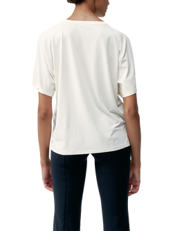 Born Living Yoga Loose Fit Short Sleeve T-Shirt, White Chalk - view 2, White Chalk